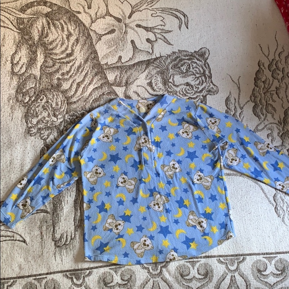 Fuzzy pajama top